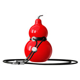 OTE Kalebasfles van roestvrij staal, metalen kalebaswaterfles met schouderband, draagbare en duurzame kalebassportwaterfles voor sportschool, reizen en dagelijks gebruik, 300 ml