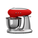 OTE 6 in 1 multifunctionele staande mixer met 8,5 liter roestvrijstalen kom, kantelbare vleesmolen, sapcentrifuge, groentesnijder, pasta- en koekjesmaker