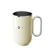 OTE koffiemok met handvat, 12oz/8oz (350/220ml) geïsoleerde roestvrijstalen koffiemok, herbruikbare koffiebeker met dubbele wand