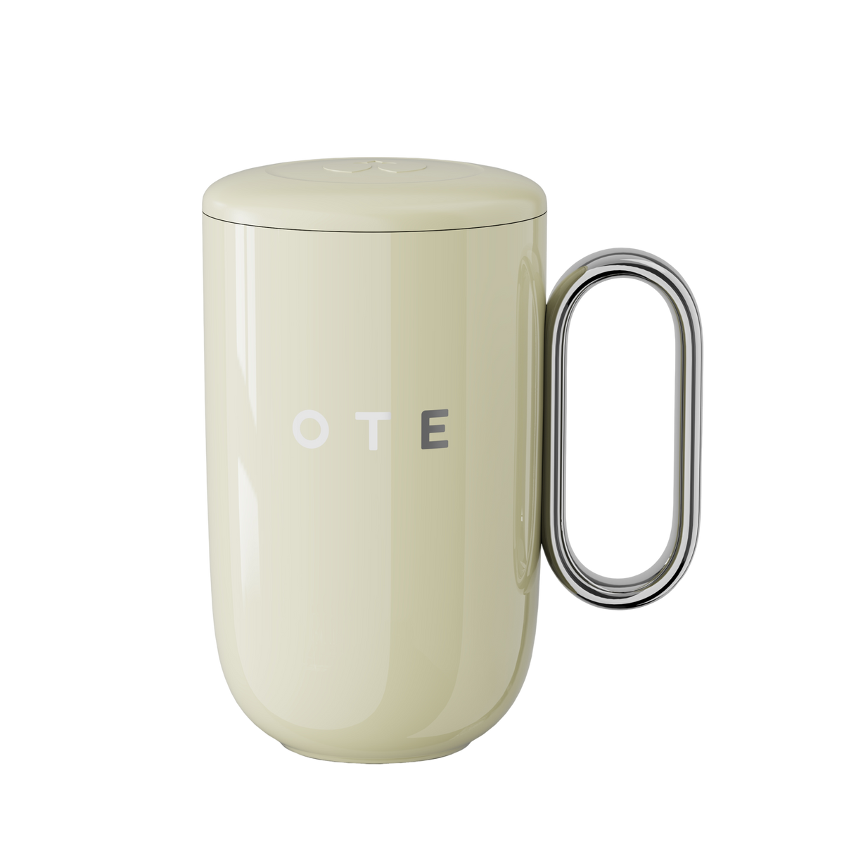 OTE koffiemok met handvat, 12oz/8oz (350/220ml) geïsoleerde roestvrijstalen koffiemok, herbruikbare koffiebeker met dubbele wand