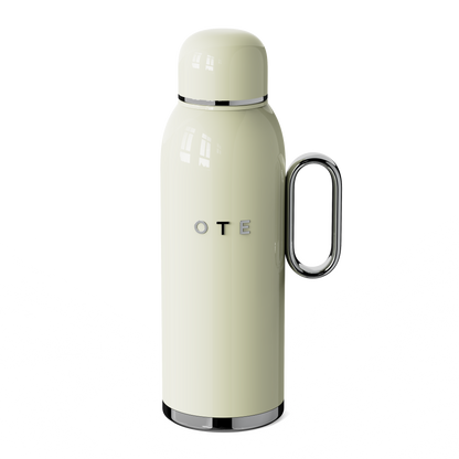 Thermische koffiekaraf 52oz/1,5 l (21oz/0,6 l) - 12 uur warme drankdispenser, geïsoleerde roestvrijstalen karaf voor hete vloeistoffen, koffiekarafen voor het houden van hete koffiedispenser voor feesten-Grote thee Carafe Flast